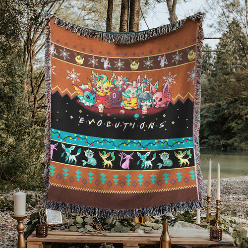 Eevee Evolutions Custom Woven Blanket
