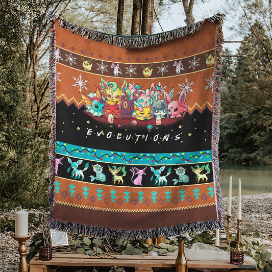Eevee Evolutions Custom Woven Blanket