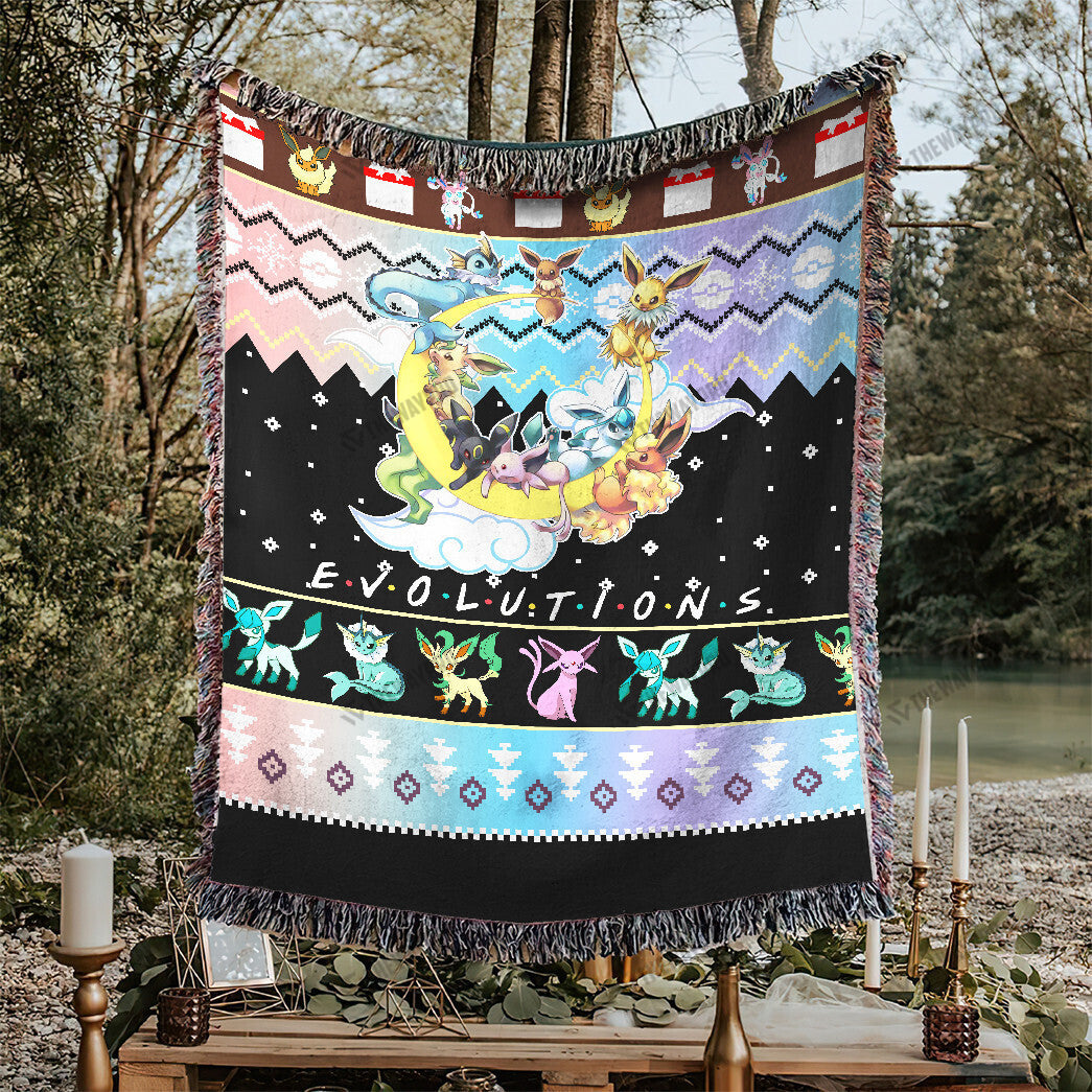 Eevee Evolutions Custom Woven Blanket