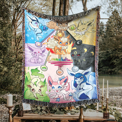 Eevee Evolutions Custom Woven Blanket