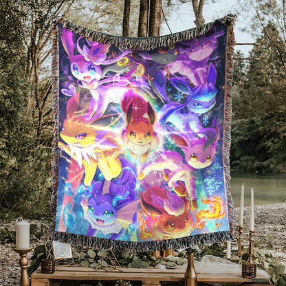 Eevee Evolutions Custom Woven Blanket