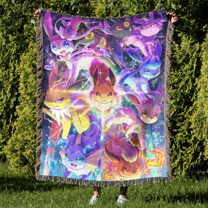Eevee Evolutions Custom Woven Blanket