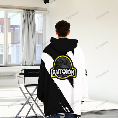 Power Ranger Mighty Morphin Mastodon Custom Name Blanket Hoodie