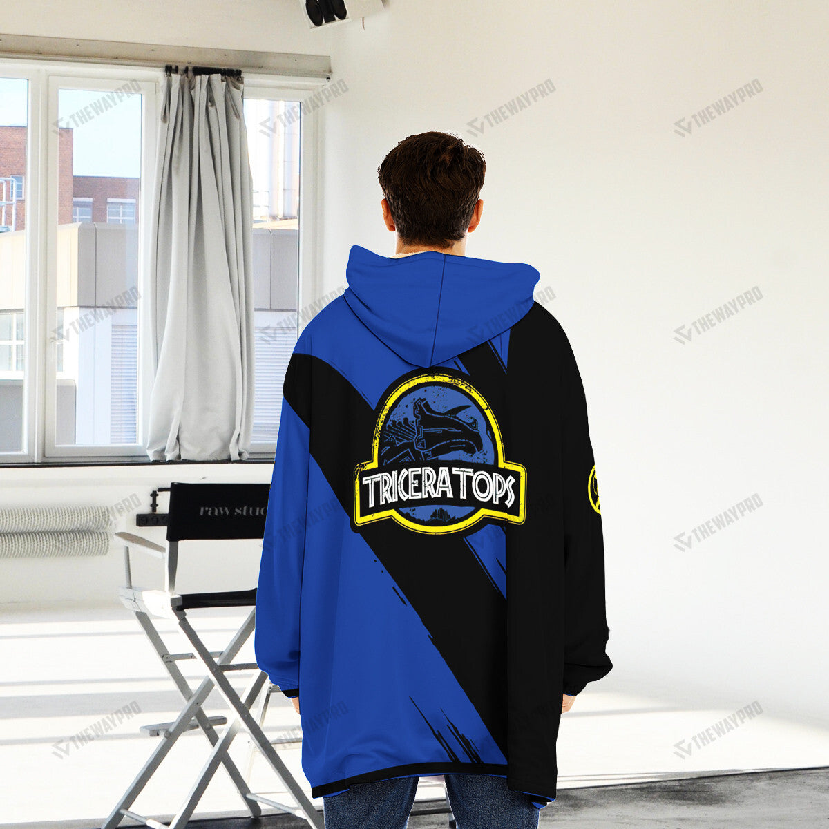 Power Ranger Mighty Morphin Tricertops Custom Name Blanket Hoodie