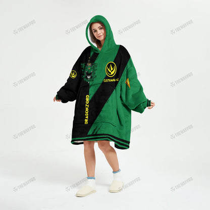 Power Ranger Mighty Morphin Dragonzord Custom Name Blanket Hoodie