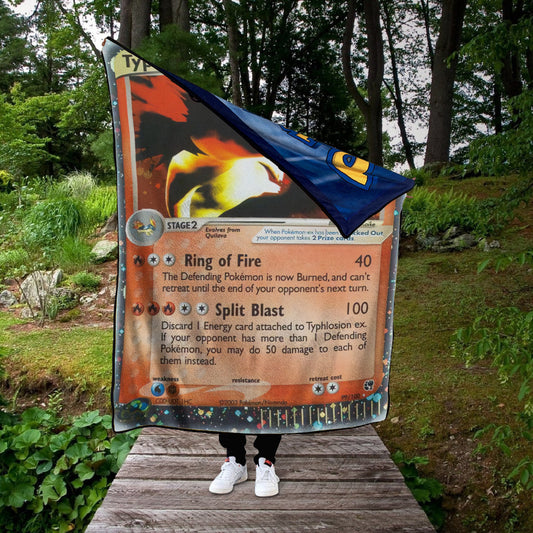 Typhosion Custom 2-Side Printed Thicken Soft Blanket