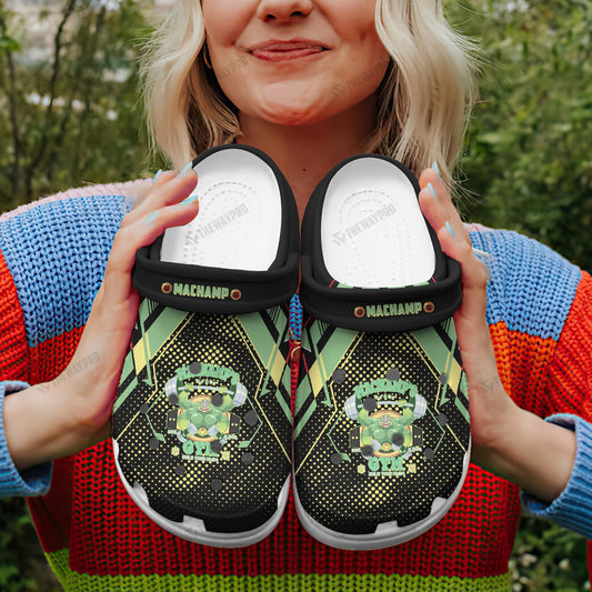 Machamp Green Custom Classic Clogs
