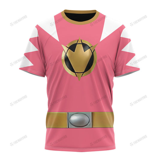 Dino Thunder Pink Power Rangers Custom T-Shirt