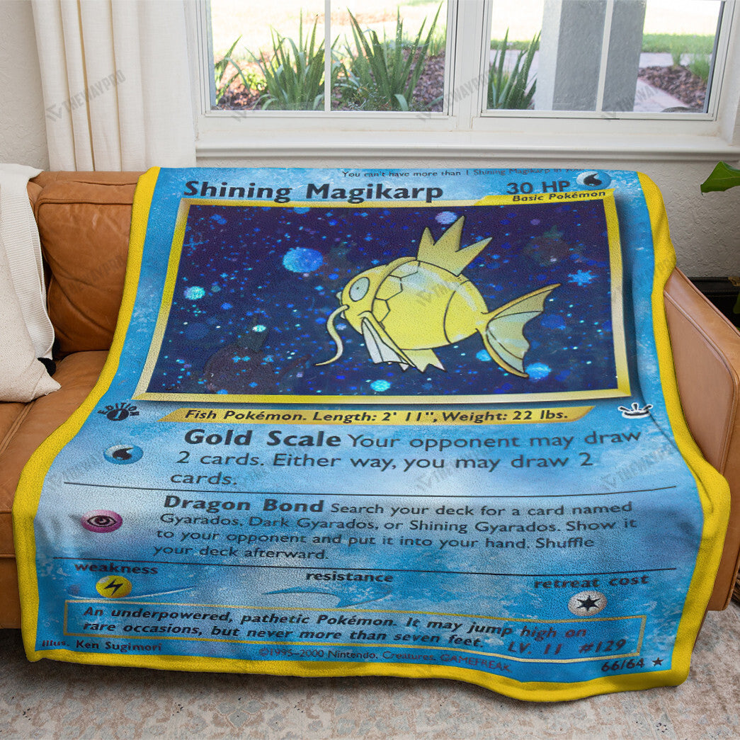 Shining Magikarp Custom Soft Blanket