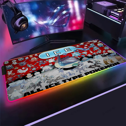 Anime PKM Ice Type Custom Led Mousepad