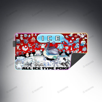 Anime PKM Ice Type Custom Led Mousepad