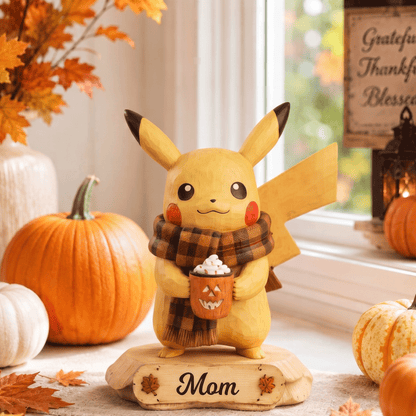 PKM Personalized Halloween 2D Flat Printed 3-Layer Wooden Block