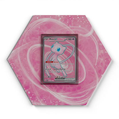 193 Mew Pokémon Card Artwork Hexagon Display