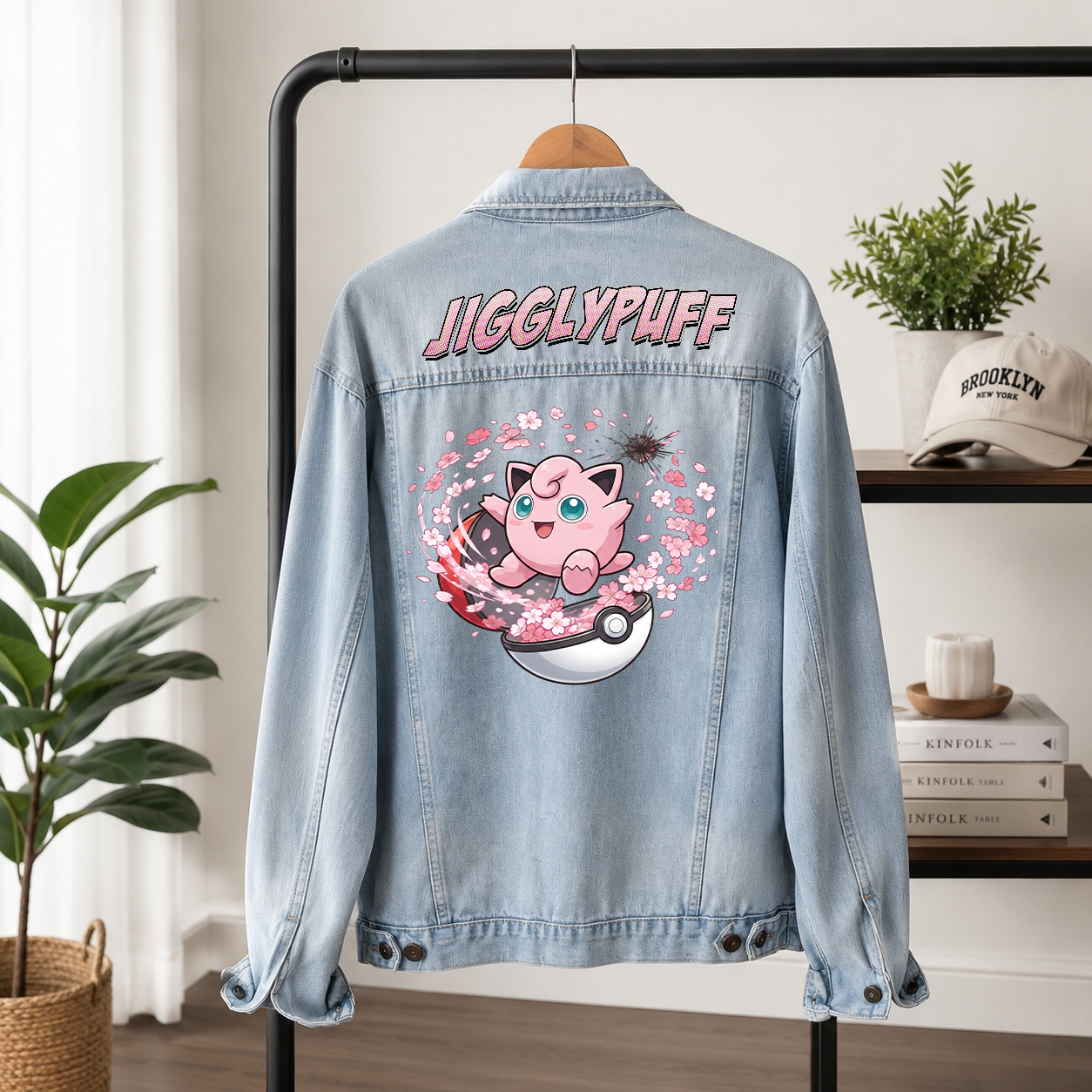 PKM Jigglypuff Custom Lightweight Denim Jacket