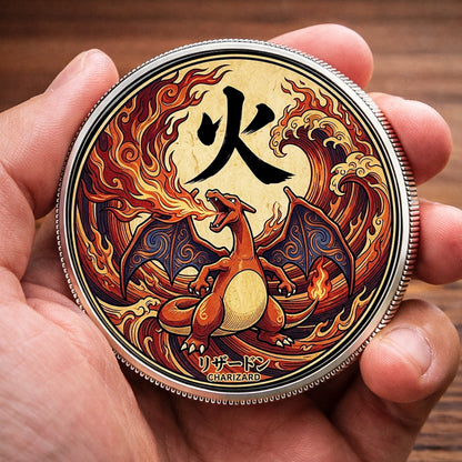 PKM Charizard Kanji Commemorative Coin – Limited Edition Collector’s Coin