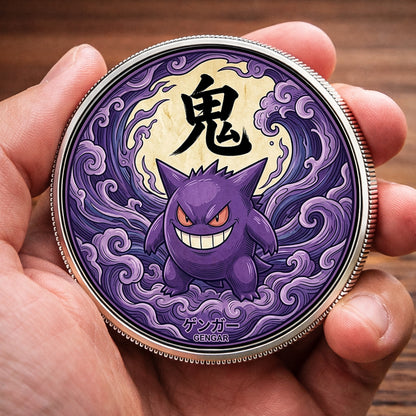 PKM Gengar Kanji Commemorative Coin – Limited Edition Collector’s Coin