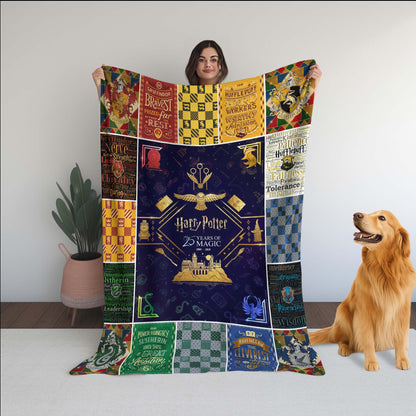 Harry Potter 25 Years of Magic Anniversary Blanket