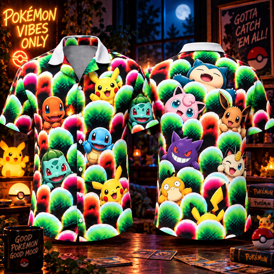 PKM Vibes AOP Hawaiian Shirt