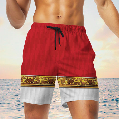 Red Power Rangers Zeo Custom Men Shorts