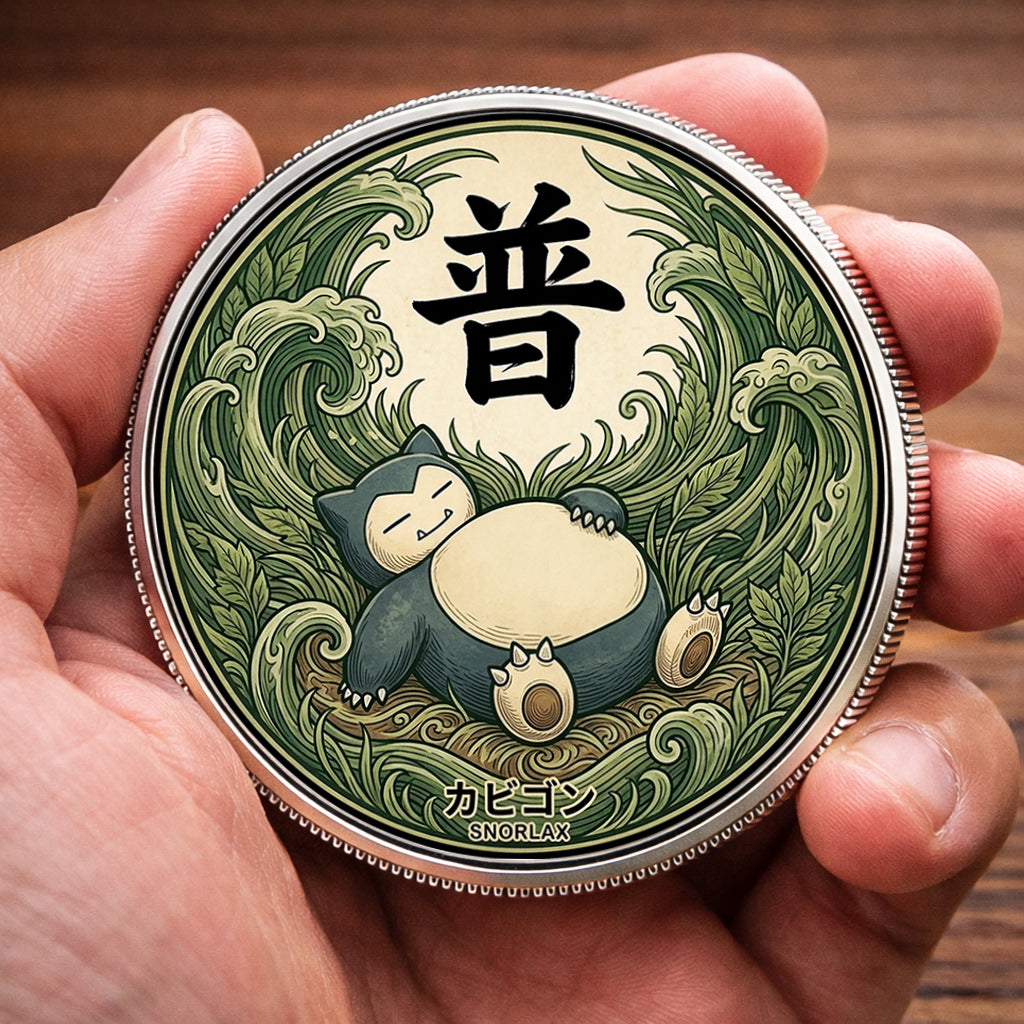 PKM Snorlax Kanji Commemorative Coin – Limited Edition Collector’s Coin