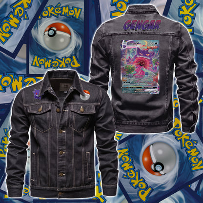 PKM Gengar Custom Lightweight Denim Jacket