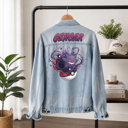 PKM Gengar Custom Lightweight Denim Jacket
