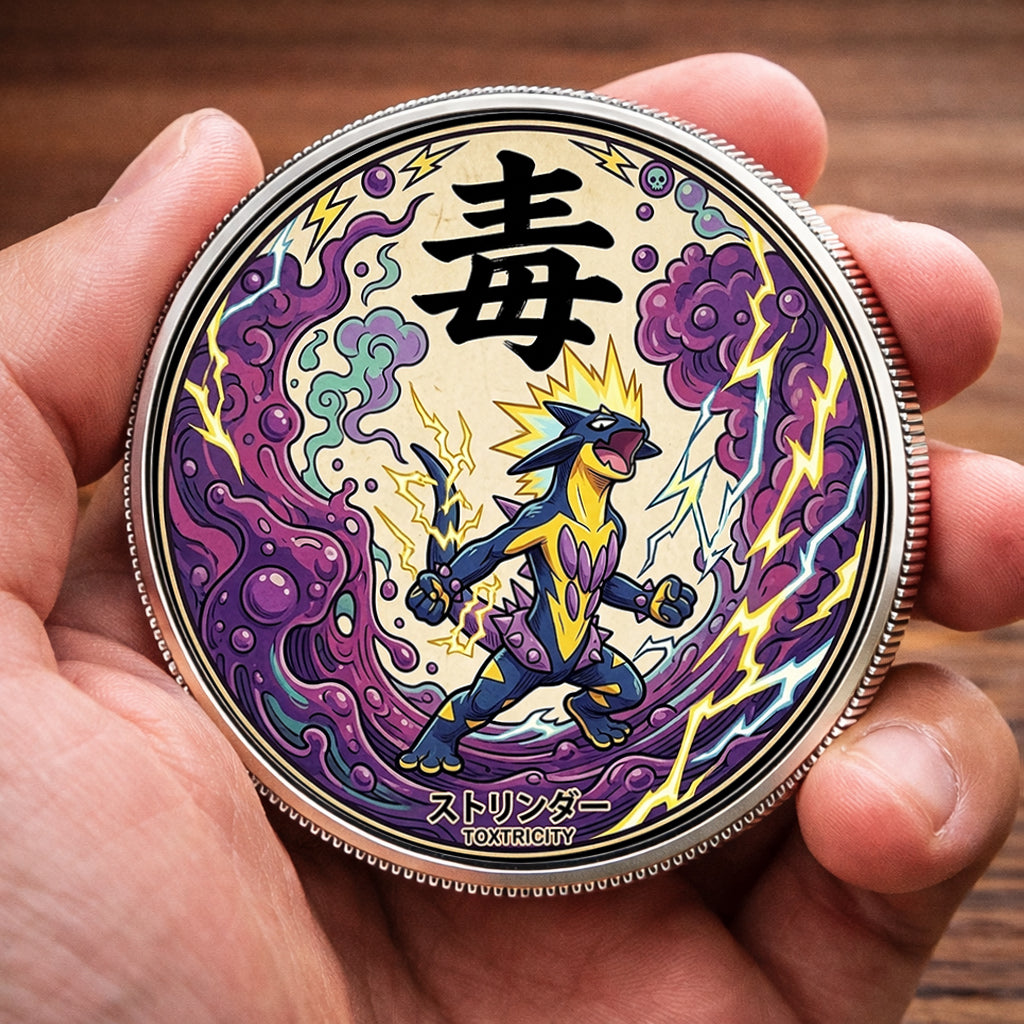 PKM Toxtricity Kanji Commemorative Coin – Limited Edition Collector’s Coin