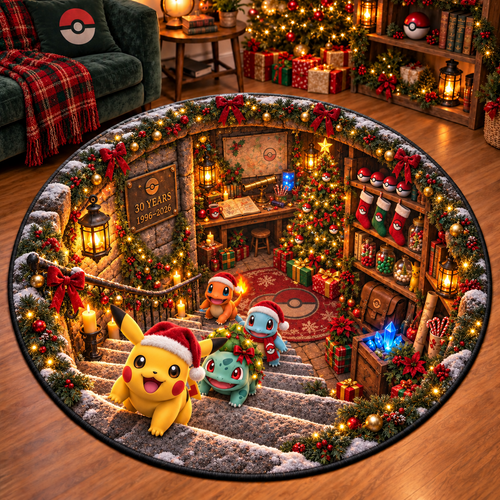 Christmas PKM 30th Anniversary Custom Floor Mat