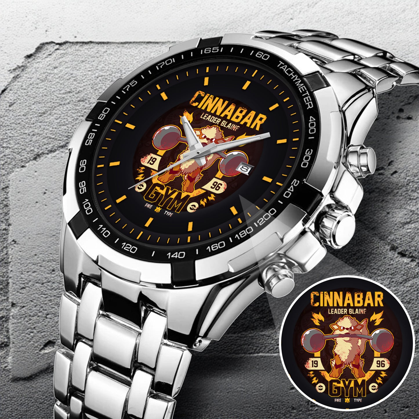 PKM Arcanine Cinnabar Gym Limited Edition Watch