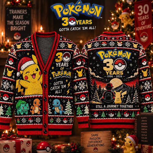 Christmas PKM 30th Anniversary Ugly Cardigan