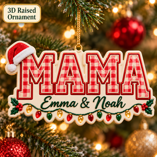 Personalized 3D Raised Acrylic Nurse Custom Name Ornament