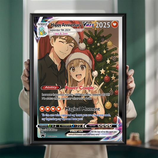 Personalized PKM Card Custom Photo Art Poster - Anniversary Edition