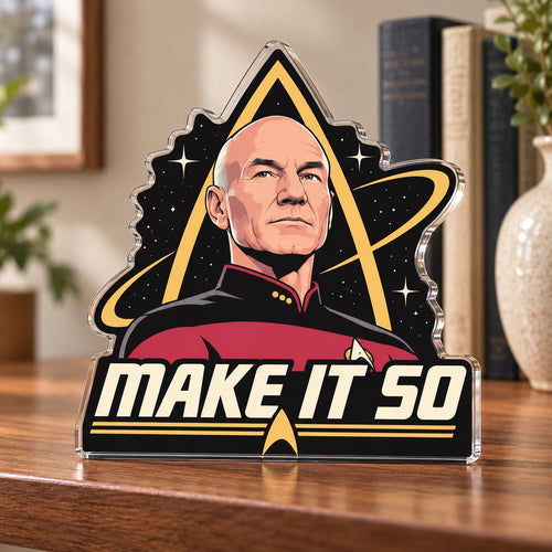 Sir Patrick Stewart LEGEND Memorial Acrylic Plaque, 1940–2026 Tribute