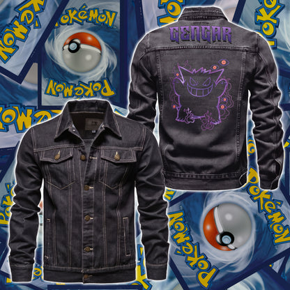 PKM Gengar Custom Lightweight Denim Jacket