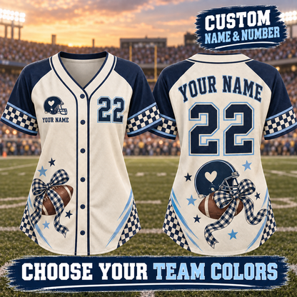 Personalized Football Jersey – Custom Name, Number & Team Colors