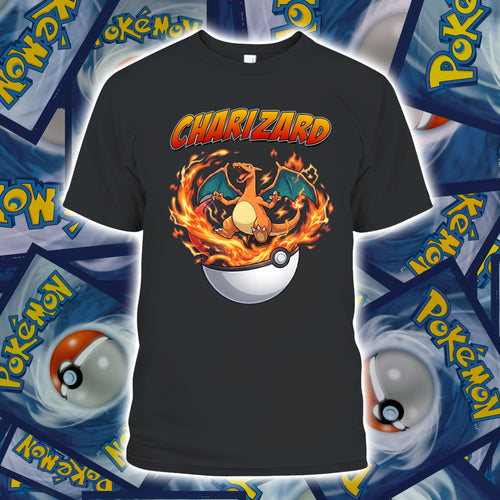 PKM Charizard Printed Graphic Sweatshirt T-Shirt