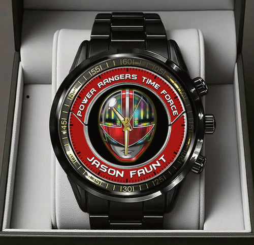 Power Rangers Jason Faunt Red Stainless Steel Watch
