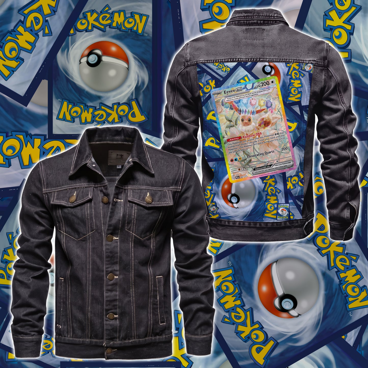 PKM Eevee EX Custom Lightweight Denim Jacket