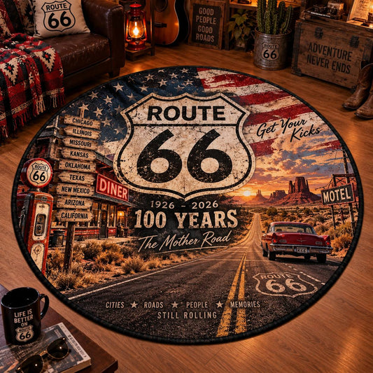 The Mother Road 100th Anniversary Route 66 Custom Floor Mat
