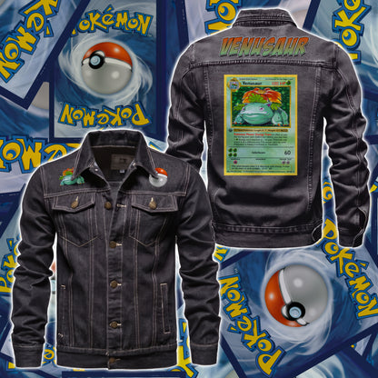PKM Venusaur Custom Lightweight Denim Jacket