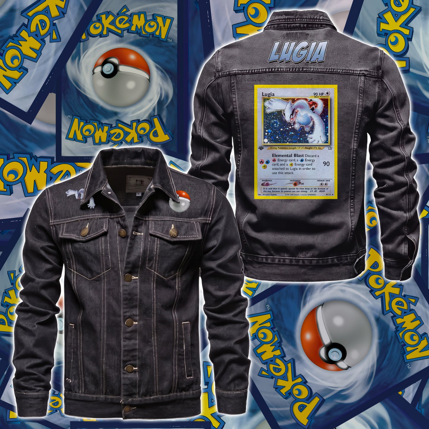 PKM Lugia Custom Lightweight Denim Jacket