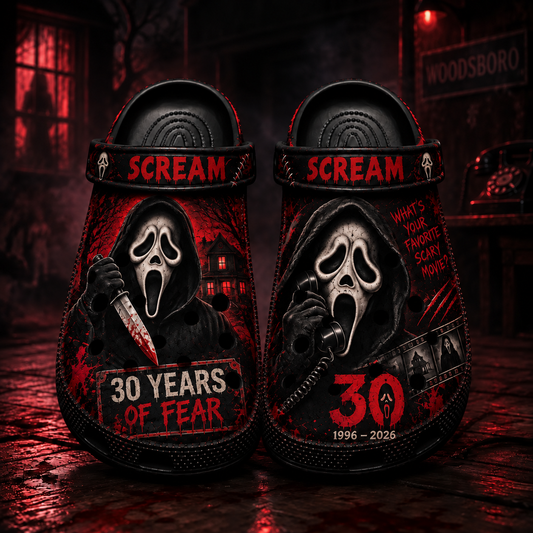 Halloween 30th Anniversary Scream AOP Clogs