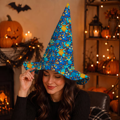PKM Water Type Custom Halloween Witch Hat
