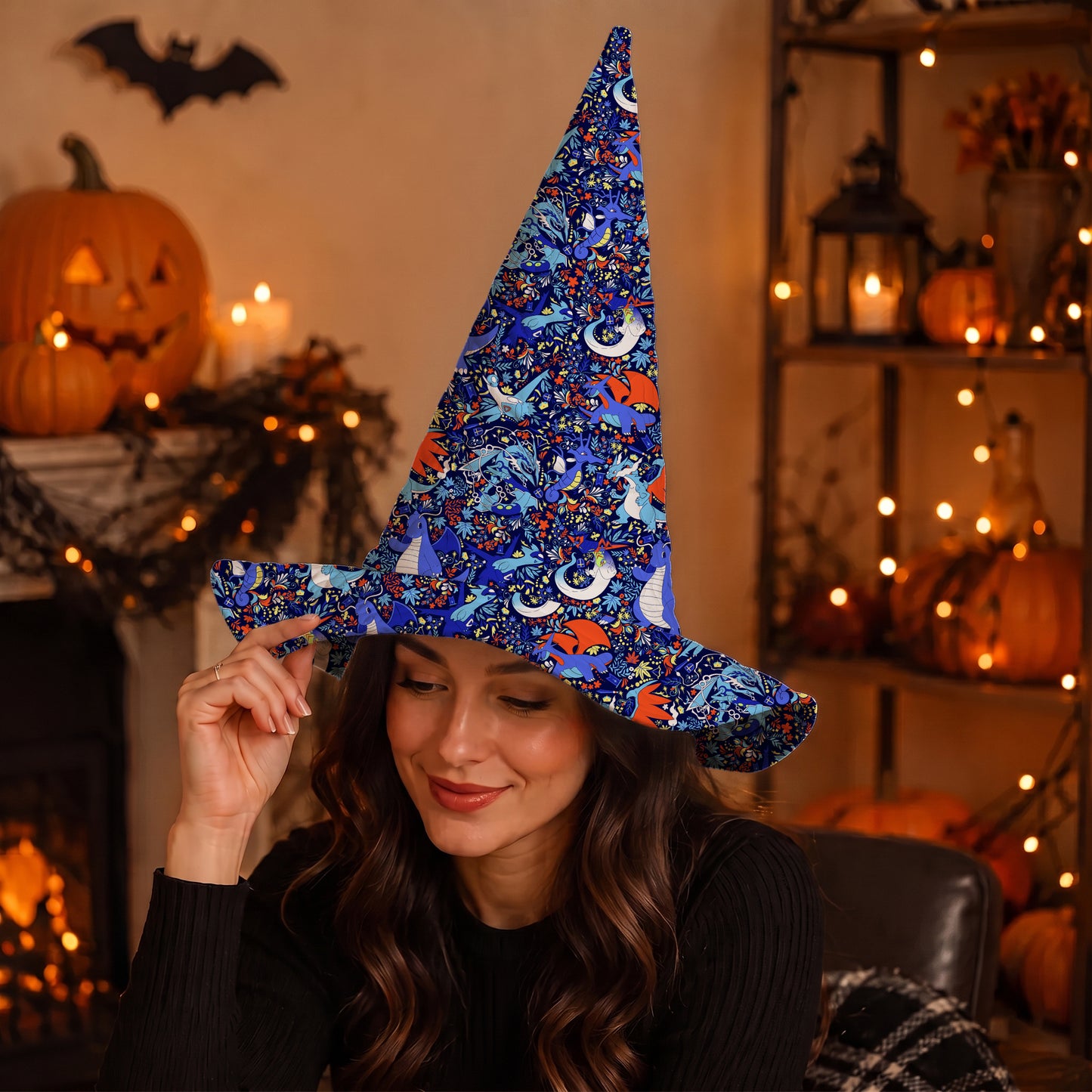 PKM Dragon Type Custom Halloween Witch Hat