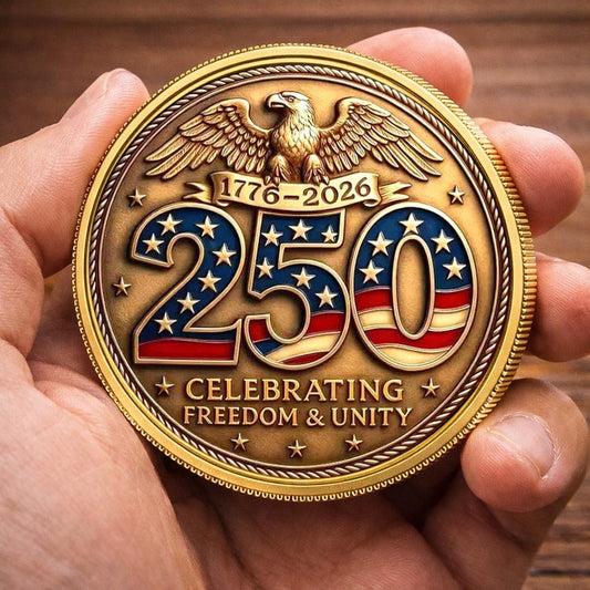 USA 250th Anniversary Printed Coin