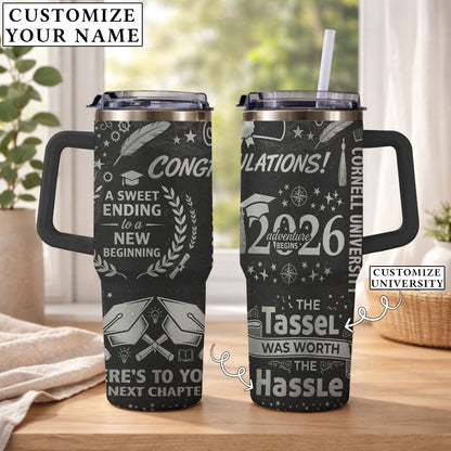 Graduation A Sweat Ending To A New Beginning - Personalized 40oz Tumbler