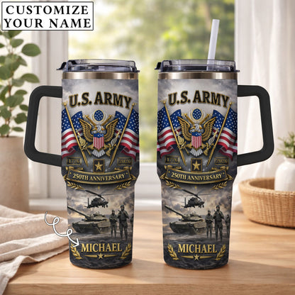 USA 250th Anniversary U.S. Army - Custom Name 40oz Tumbler