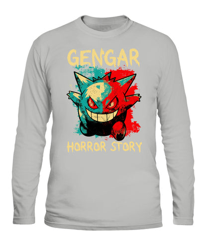 PKM Gengar Spooky Season Printed Graphic Sweatshirt T-Shirt