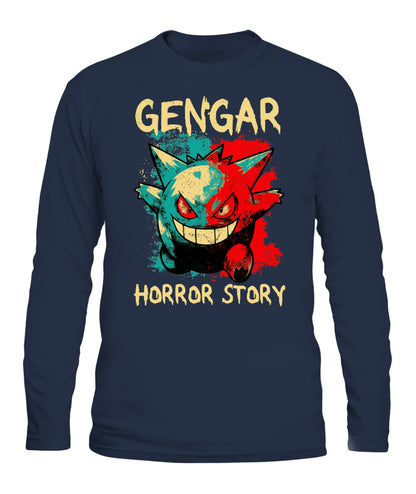 PKM Gengar Spooky Season Printed Graphic Sweatshirt T-Shirt