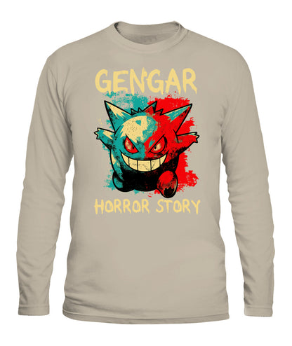 PKM Gengar Spooky Season Printed Graphic Sweatshirt T-Shirt